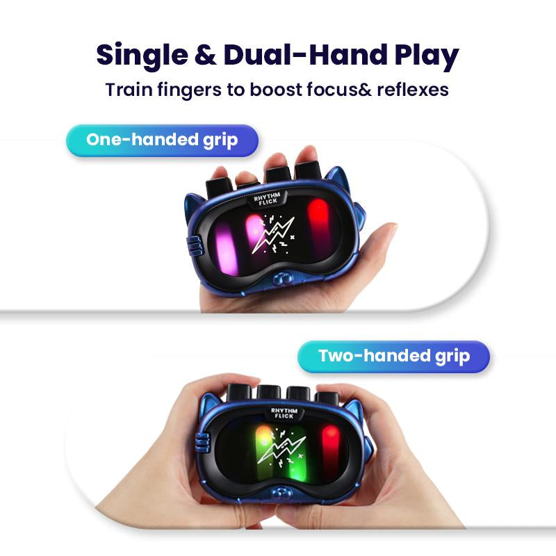SAUDOLI Rhythm Flick Fidget Toys Handheld Game Console Rechargeable Portable STEM Toy for Kids & Adults Creative Stress Relief Educational Gift