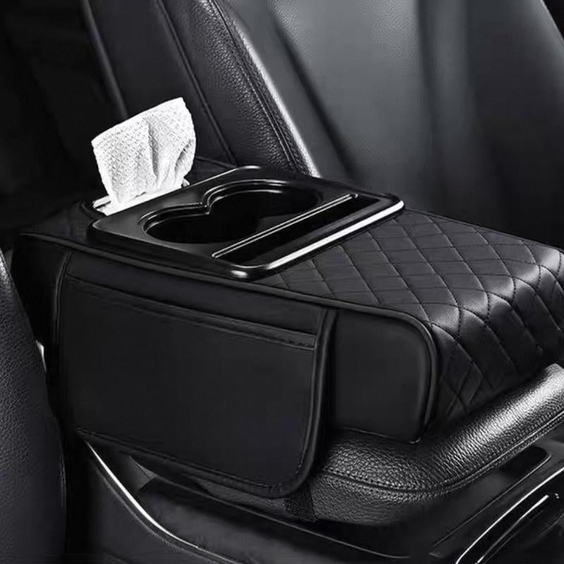 Car Center Console Armrest Pad, Multifunctional 5 in 1 Pad for Car Armrest Box, Car Storage Bag, Car Console Organizer, Car Interior Accessories, Car Organization Supplies