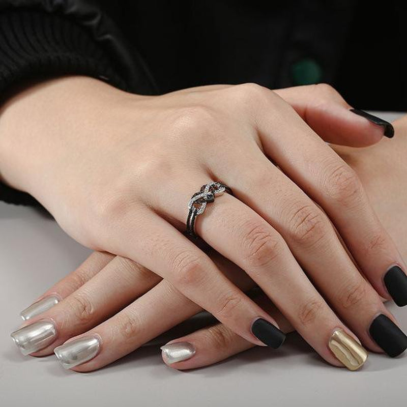 Romantic Heart Couple Rings - Love Desig Engagement Ring, Wedding Ring, Promise Ring Gift for Girlfriend, Boyfriend, Fiance