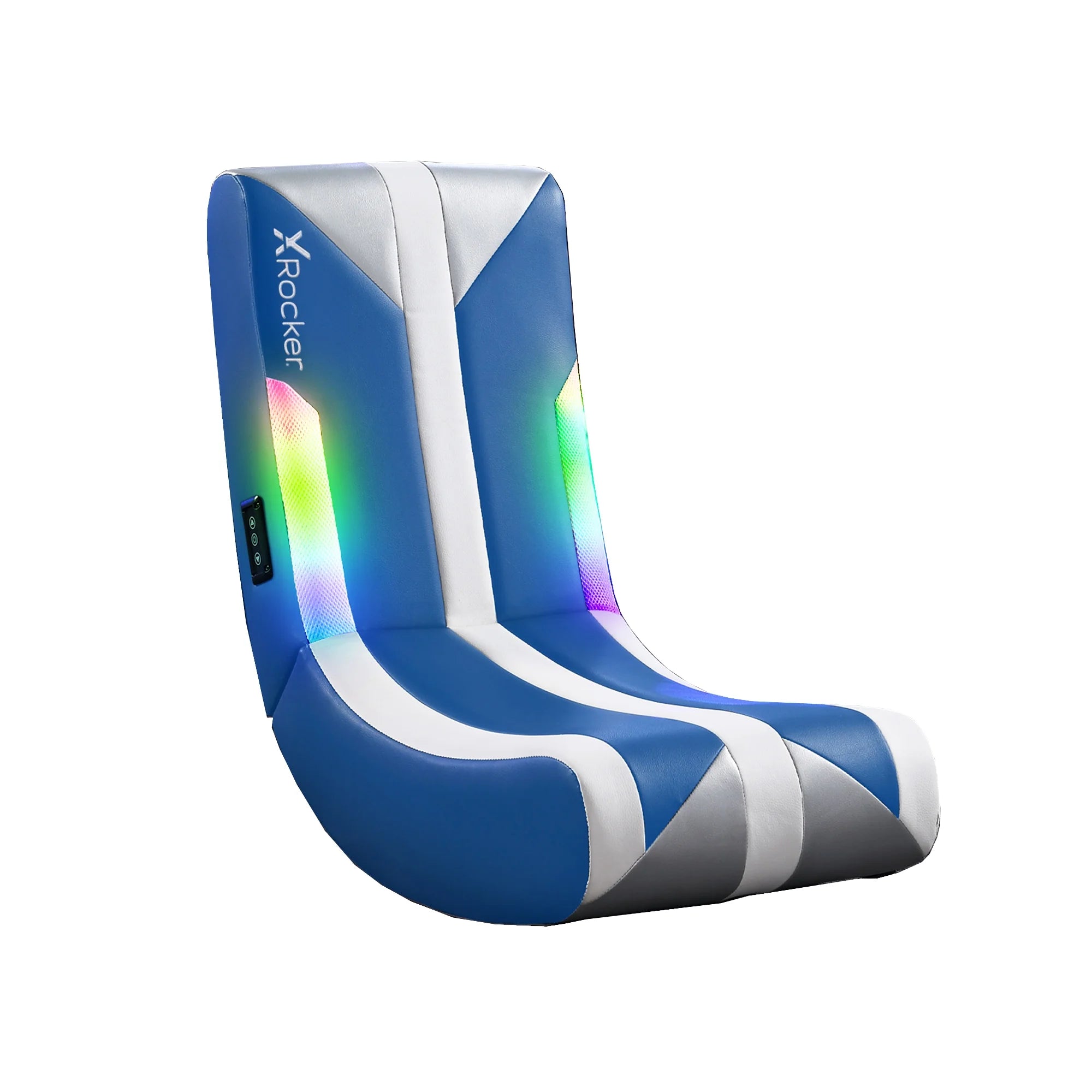 Navigator Floor Rocker Gaming Chair with RGB Lighting, Green